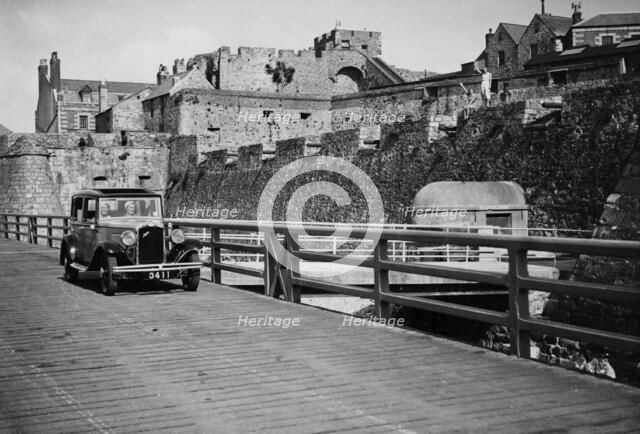 1932 Austin 12/4 saloon, Castle Cornet, St Peter Port, Guernsey, Channel Islands. Creator: Unknown.
