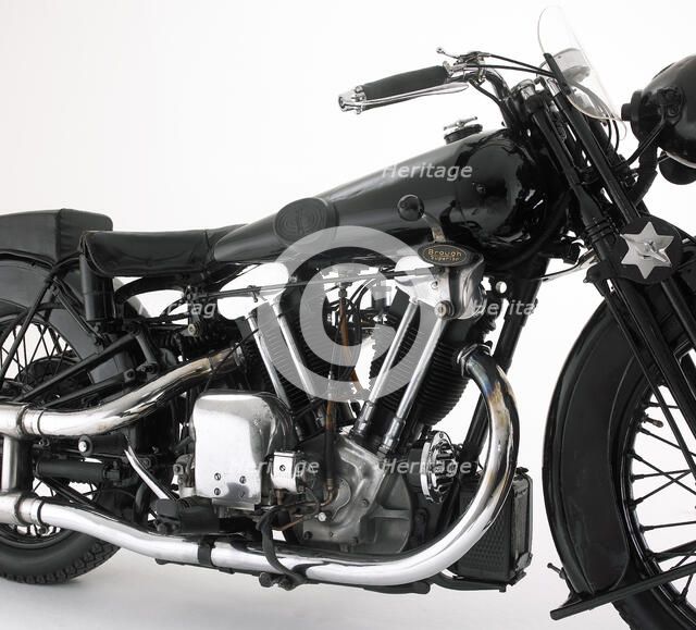 1932 Brough Superior 10hp SS100, Lawrence of Arabia's Bike. Artist: Unknown.