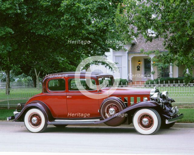 1932 Cadillac V8 opera coupe. Artist: Unknown.