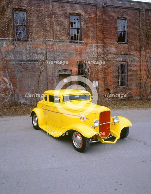 1932 Ford V8 coupe customised. Artist: Unknown.
