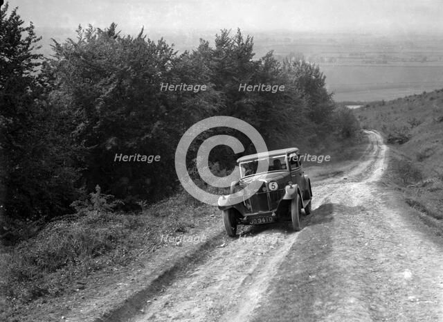 1933 Talbot 14/45 1665 cc competing in a Talbot CC trial. Artist: Bill Brunell.