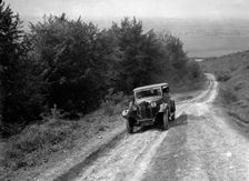 1933 Talbot 14/45 1665 cc competing in a Talbot CC trial. Artist: Bill Brunell