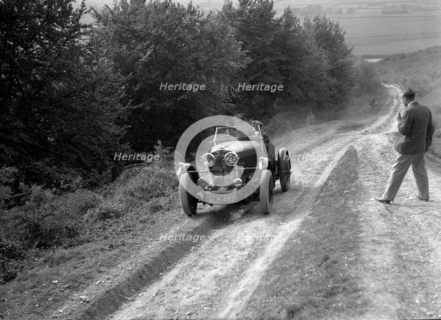 1933 Talbot 75 2276 cc competing in a Talbot CC trial. Artist: Bill Brunell.