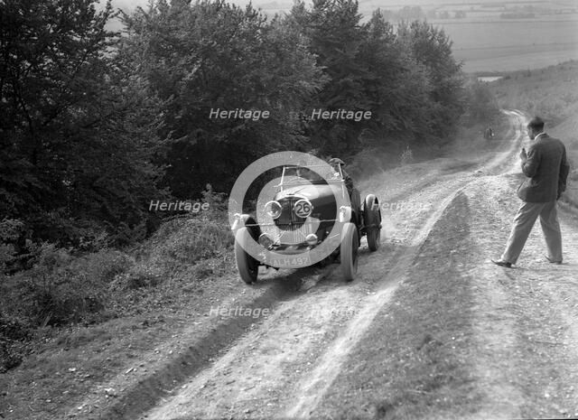 1933 Talbot 75 2276 cc competing in a Talbot CC trial. Artist: Bill Brunell.