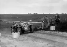 1933 Wolseley Hornet Special competing in a motoring trial, Bagshot Heath, Surrey, 1930s. Artist: Bill Brunell