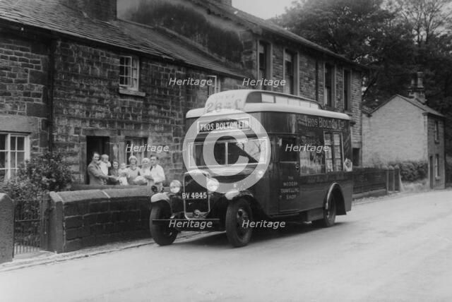 1933 Bedford 2 ton WLG truck used as a travelling shop, c1933. Artist: Unknown