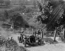 1933 Crossley Ten taking part in a West Hants Light Car Club Trial, Ibberton Hill, Dorset, 1930s. Artist: Bill Brunell