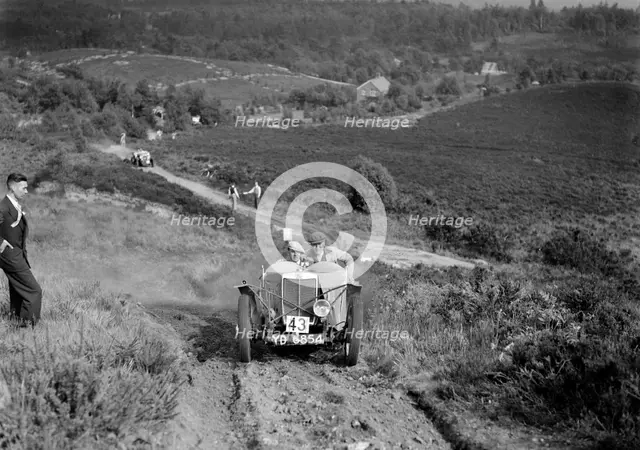 1933 MG J2 taking part in the NWLMC Lawrence Cup Trial, 1937. Artist: Bill Brunell.