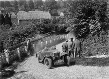 1933 MG J2 taking part in a West Hants Light Car Club Trial, Ibberton Hill, Dorset, 1930s. Artist: Bill Brunell