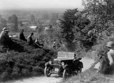 1933 Morris Minor open 2-seater taking part in a West Hants Light Car Club Trial, 1930s. Artist: Bill Brunell