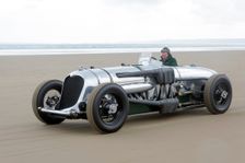 1933 Napier Railton at Pendine Sands, July 2015. Creator: Unknown