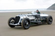 1933 Napier Railton at Pendine Sands, July 2015. Creator: Unknown