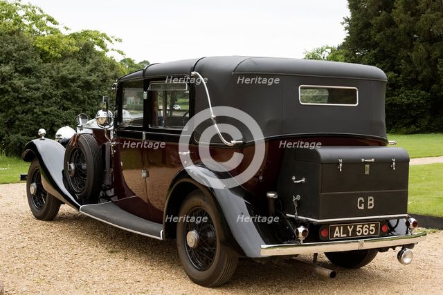 1933 Rolls Royce Phantom II Sedanca de Ville by Barker. Creator: Unknown.