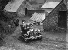 1933 Standard saloon taking part in a Standard Car Owners Club trial. Artist: Bill Brunell