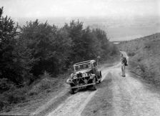 1934 Talbot 75 2276 cc competing in a Talbot CC trial. Artist: Bill Brunell