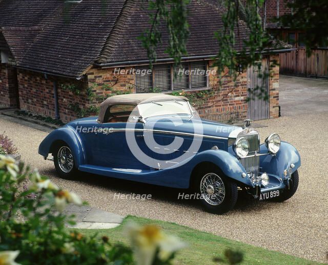 1934 Hispano Suiza type 68 Bis V12 convertible Artist: Unknown.