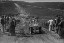 1934 MG PA competing in a motoring trial, Bagshot Heath, Surrey, 1930s. Artist: Bill Brunell