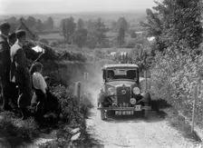 1934 Morris Ten taking part in a West Hants Light Car Club Trial, Ibberton Hill, Dorset, 1930s. Artist: Bill Brunell