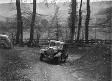 1934 Rover 10 at the Standard Car Owners Club Southern Counties Trial, 1938. Artist: Bill Brunell