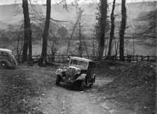 1934 Rover 10 at the Standard Car Owners Club Southern Counties Trial, 1938. Artist: Bill Brunell