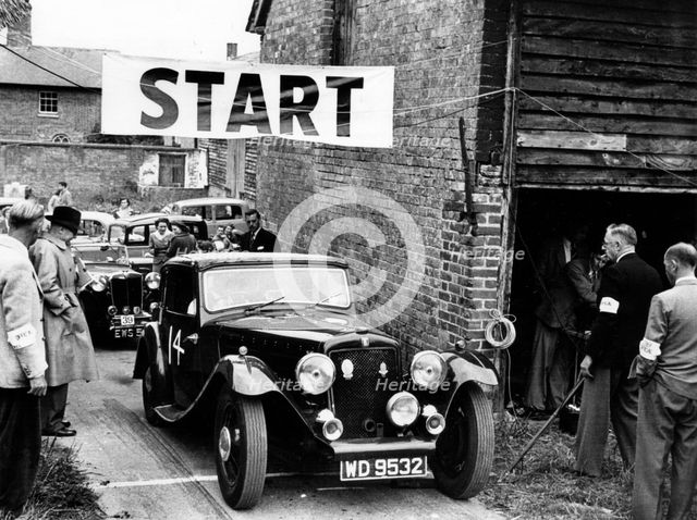 1934 Skinner Special at B.A.R.C. Brunton Hill Climb 1952. Creator: Unknown.