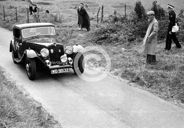 1934 Skinner Special at B.A.R.C. Brunton Hill Climb 1952. Creator: Unknown.