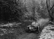 1934 Singer Le Mans taking part in a motoring trial, late 1930s. Artist: Bill Brunell