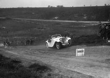 1934 Singer Le Mans competing in a motoring trial, Bagshot Heath, Surrey, 1930s. Artist: Bill Brunell