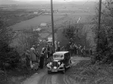 1934 Standard Ten taking part in a Standard Car Owners Club trial. Artist: Bill Brunell