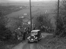 1934 Standard Ten taking part in a Standard Car Owners Club trial. Artist: Bill Brunell