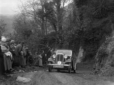 1934 Standard Ten taking part in a Standard Car Owners Club trial. Artist: Bill Brunell