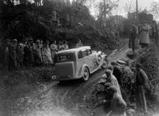 1934 Standard Sixteen taking part in a Standard Car Owners Club trial. Artist: Bill Brunell