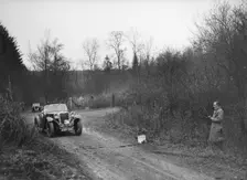 1935 972 cc Singer competing in the Great West Motor Club Thatcher Trophy, 1938. Artist: Bill Brunell