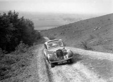 1935 Talbot 10 1185 cc competing in a Talbot CC trial. Artist: Bill Brunell