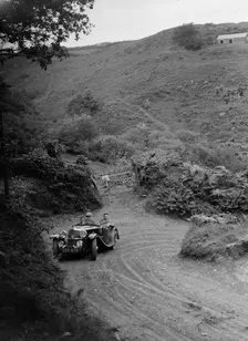 1935 AC tourer taking part in a motoring trial, late 1930s. Artist: Bill Brunell