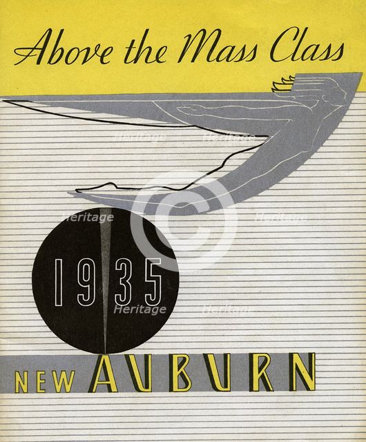 1935 Auburn "Above the Mass Class" sales brochure. Creator: Unknown.