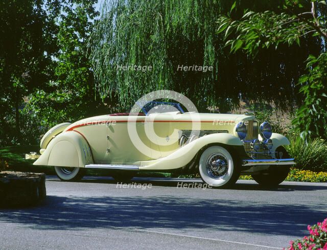 1935 Duesenberg Speedster. Artist: Unknown.