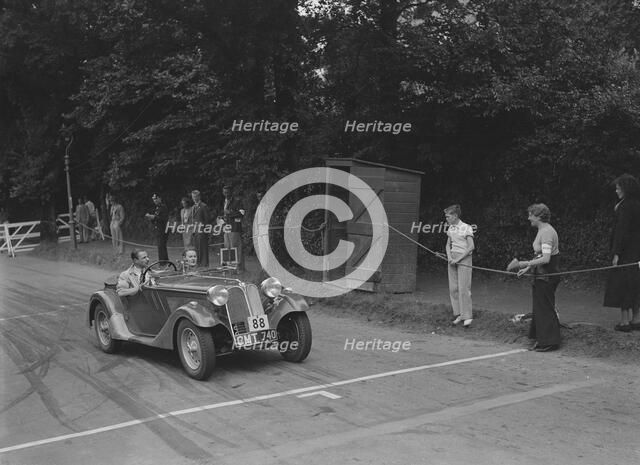 1935 Frazer-Nash BMW of DN Leon competing at the MCC Torquay Rally, July 1937. Artist: Bill Brunell.