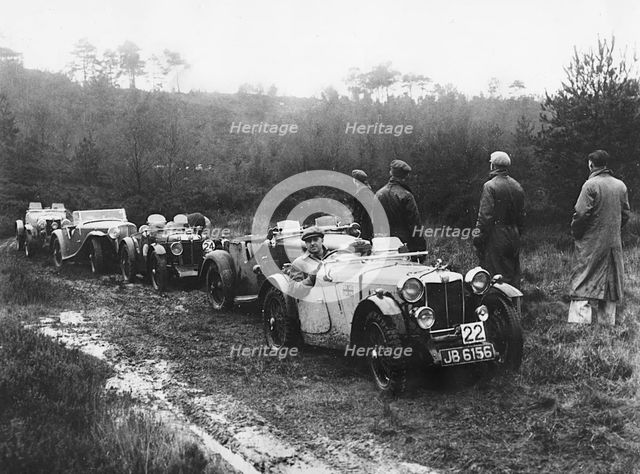 1935 MG PA type on trial. Creator: Unknown.