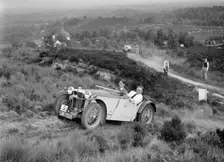 1935 MG PB of the Cream Cracker team taking part in the NWLMC Lawrence Cup Trial, 1937. Artist: Bill Brunell