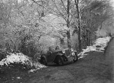 1935 Singer Le Mans taking part in a motoring trial, late 1930s. Artist: Bill Brunell