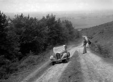 1936 Talbot 10 1185 cc competing in a Talbot CC trial. Artist: Bill Brunell