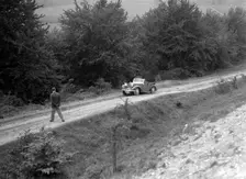 1936 Talbot 10 1185 cc competing in a Talbot CC trial. Artist: Bill Brunell