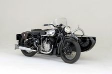 1936 Brough Superior 11-50 Special Combination. Creator: Unknown