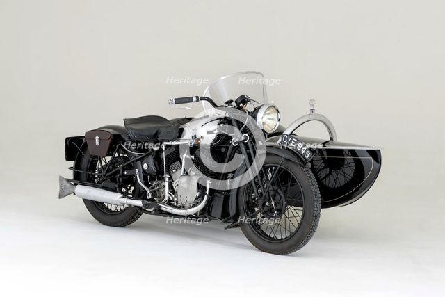1936 Brough Superior 11-50 Special Combination. Creator: Unknown.