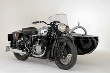 1936 Brough Superior 11-50 Special Combination. Creator: Unknown