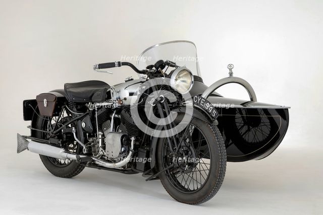 1936 Brough Superior 11-50 Special Combination. Creator: Unknown.
