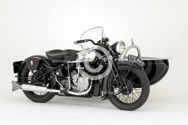 1936 Brough Superior 11-50 Special Combination. Creator: Unknown.