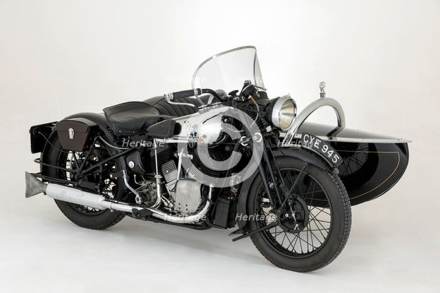 1936 Brough Superior 11-50 Special Combination. Creator: Unknown.