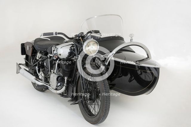 1936 Brough Superior 11-50 Special Combination. Creator: Unknown.